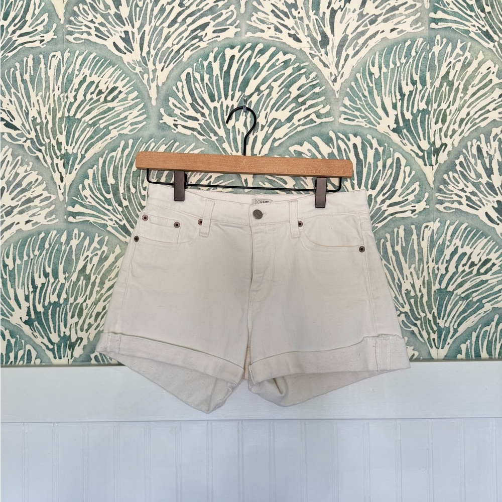 White J. Crew Denim Shorts in Women’s 26